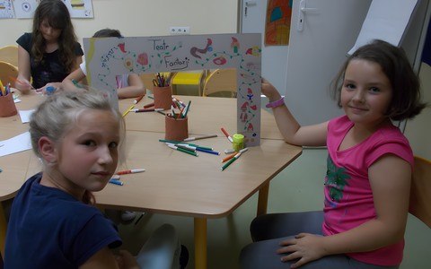 Dekoracja ramy papierowego teatru