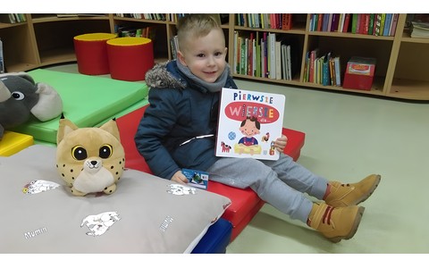 Sympatyczny czytelnik w programie "Mała Książka - Wielki Człowiek"