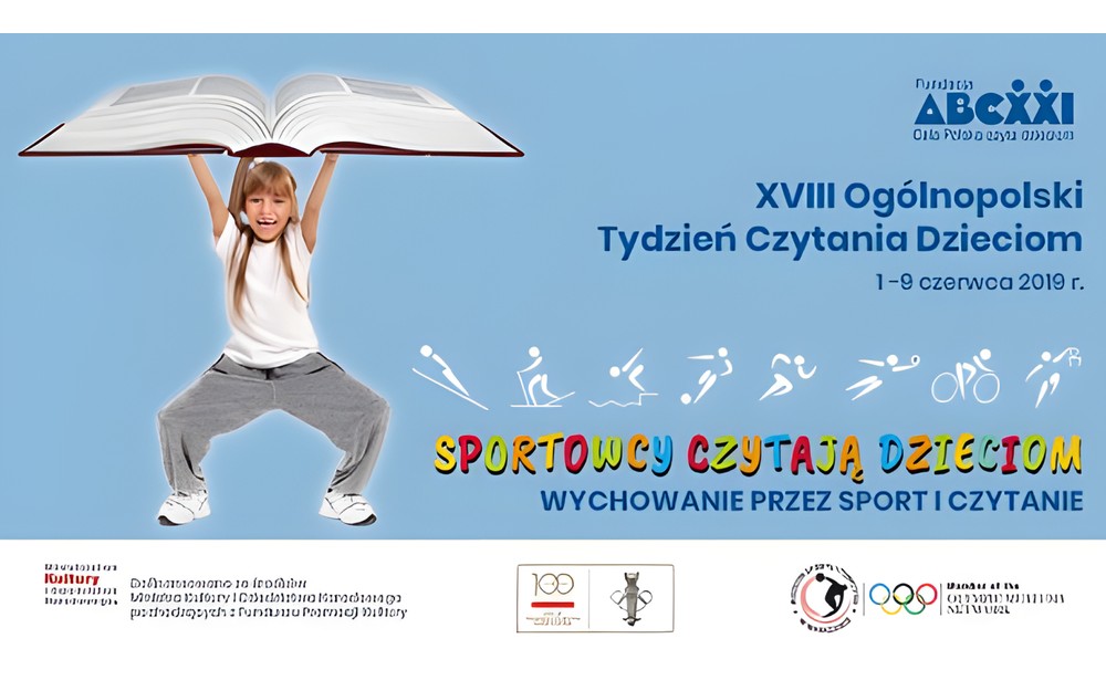Plakat promujący Ogólnopolski Tydzień Czytania Dzieciom