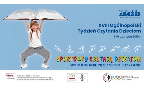 Plakat promujący Ogólnopolski Tydzień Czytania Dzieciom
