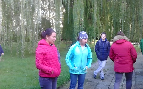 Podopieczni podczas zajęć