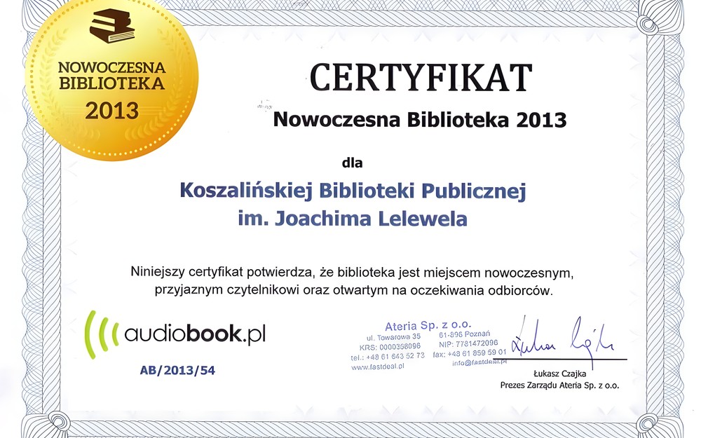 Nowoczesna Biblioteka 2013