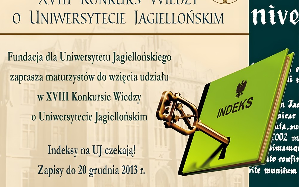 Konkurs dla maturzystów UJ