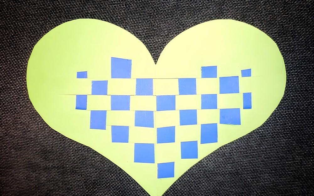 Serce w kratkę