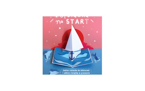 Plakat "Z książką na start"