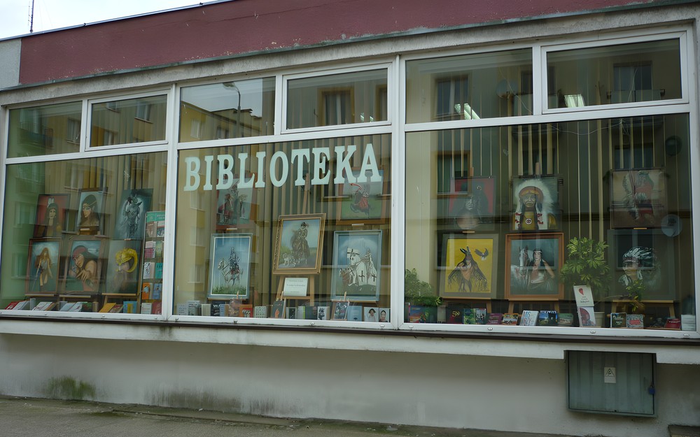 na zdjęciu biblioteka