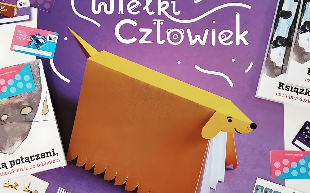 Plakat promocyjny akcji Mała Książka Wielki Człowiek