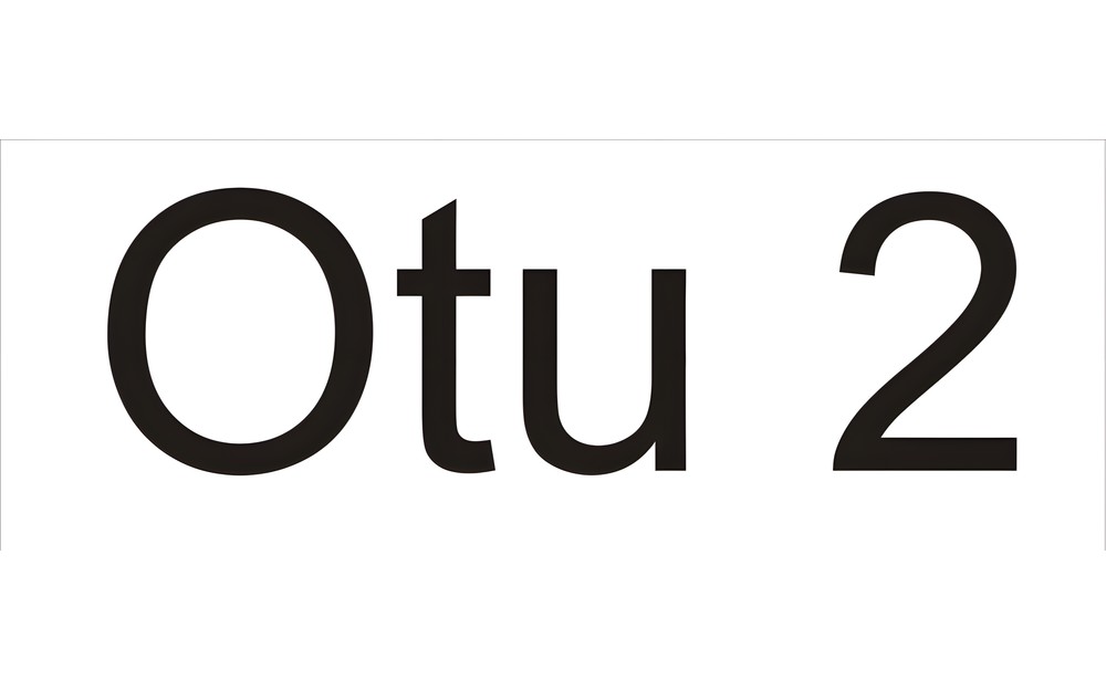 Grafika przedstawia napis OTU 2