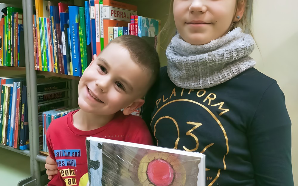 Kuba z siostrą  Hanią