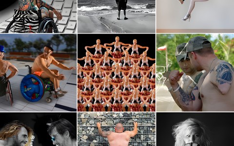 Zdjęcia, prezentowane podczas wystawy.