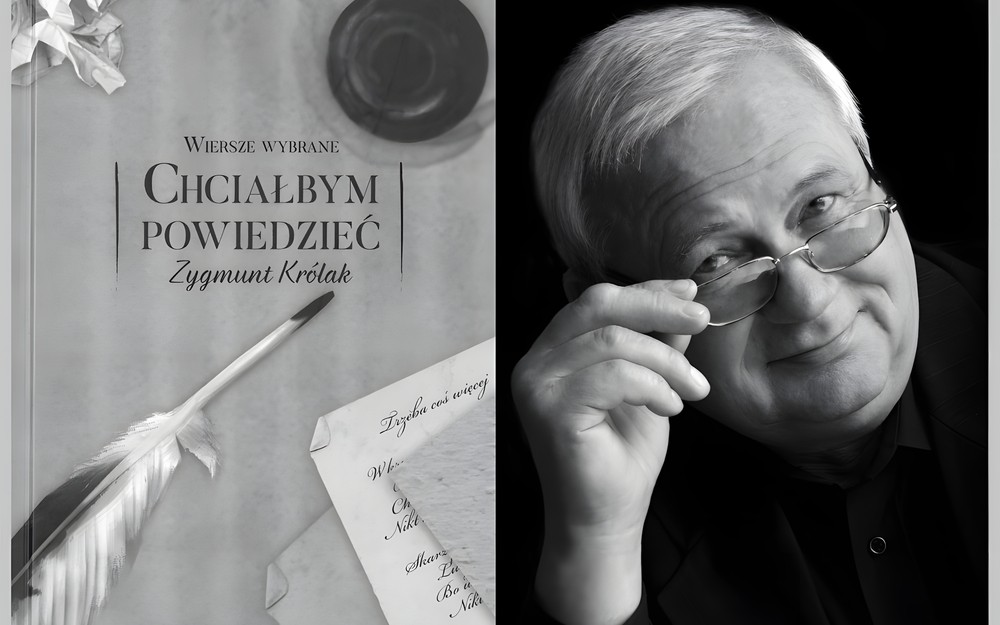 Okładka książki oraz zdjęcie portretowe Zygmunta Królaka, fot. Wojciech Szwey