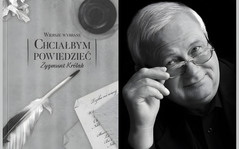 Okładka książki oraz zdjęcie portretowe Zygmunta Królaka, fot. Wojciech Szwey