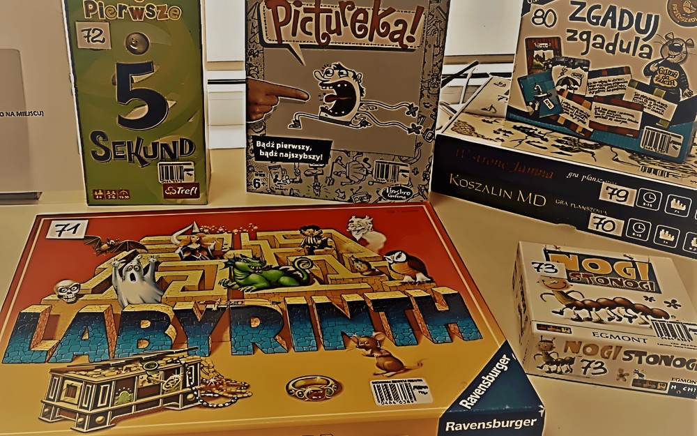 Promocja gier do wypożyczenia w bibliotece