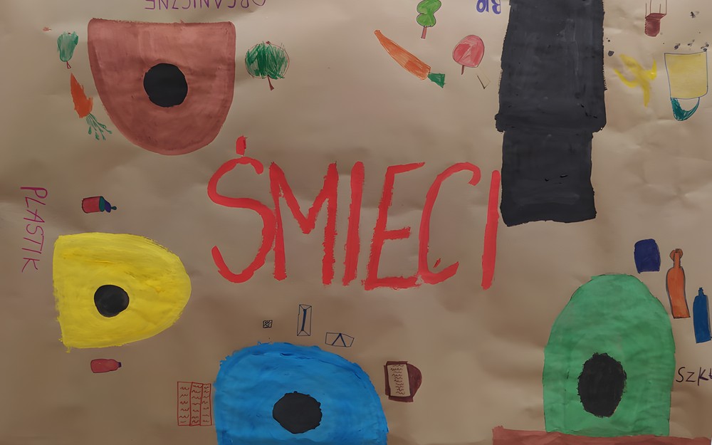 plakat o segrowaniu śmieci