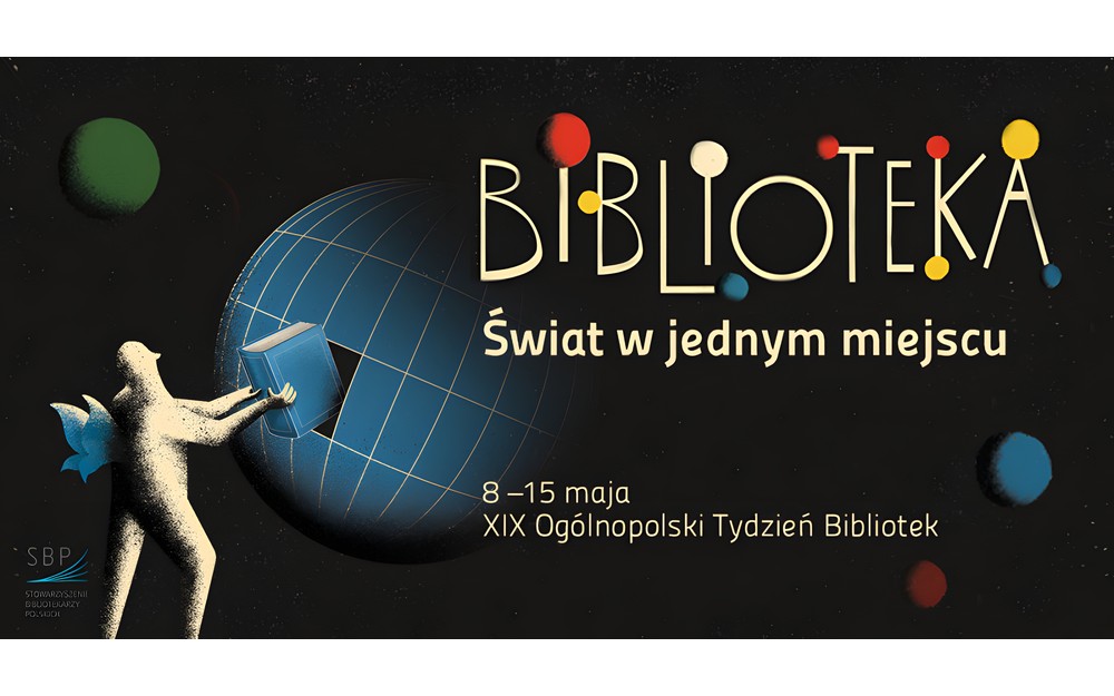 plakat z okazji Tygodnia bibliotek