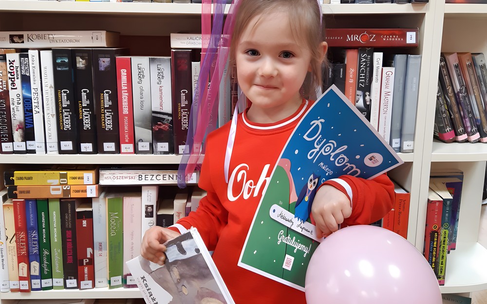 Dyplom dla czytelniczki za ukończenie akcji Mała Książka Wielki Człowiek