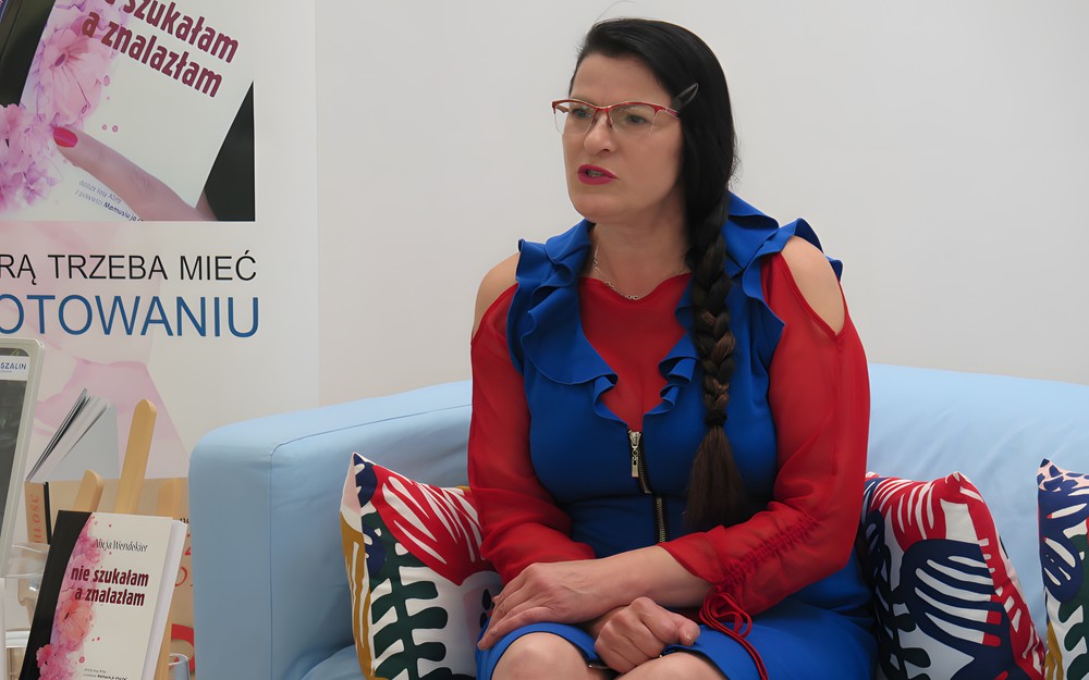 Alicja Wendekier podczas spotkania.