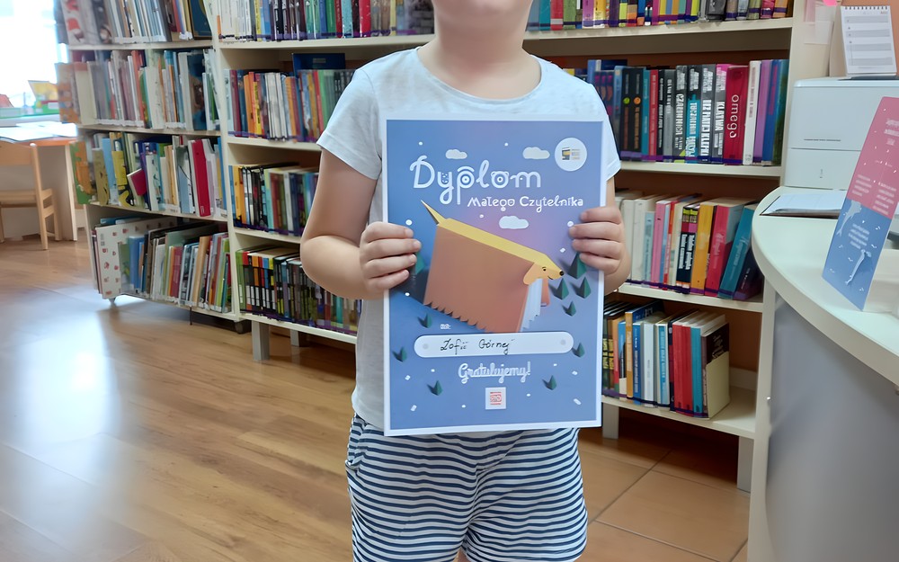 Dyplom dla czytelnika i akcja "Mała Książka Wielki Człowiek"
