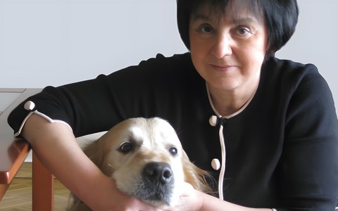 Renata Piątkowska z psem