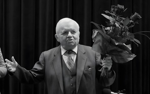 Czesław Kuriata podczas 60-lecia pracy twórczej