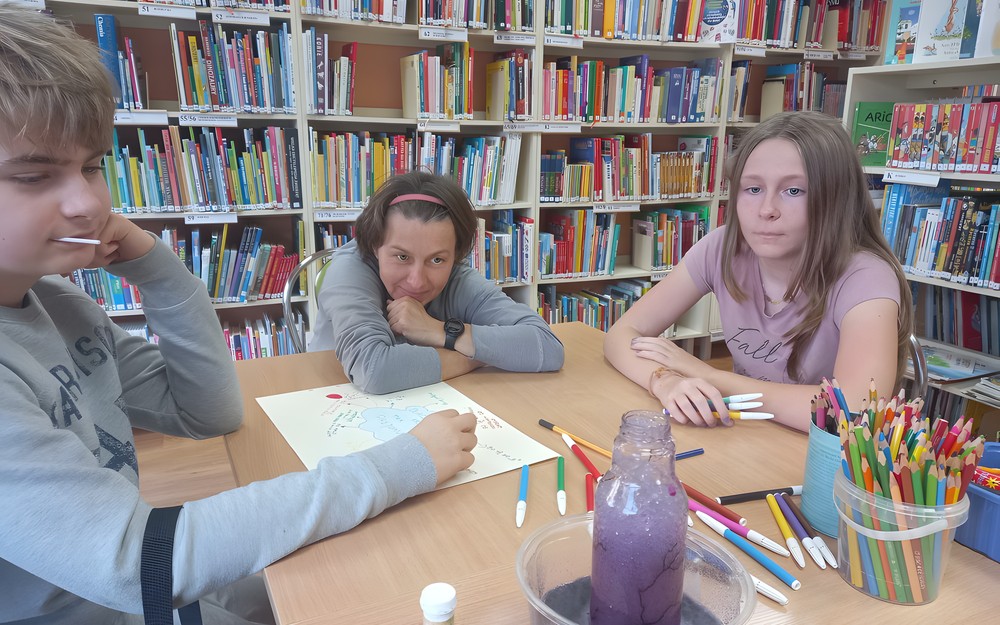 Spotkanie gazetki w bibliotece