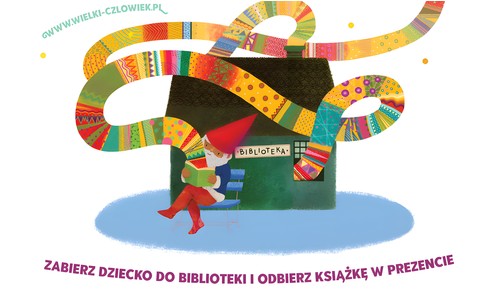 Plakat akcji "Mała książka - wielki człowiek"