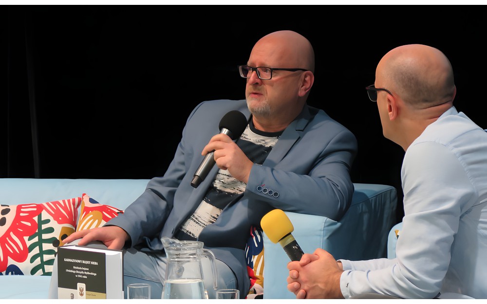 Grzegorz Śliżewski i Piotr Plechoński podczas spotkania.
