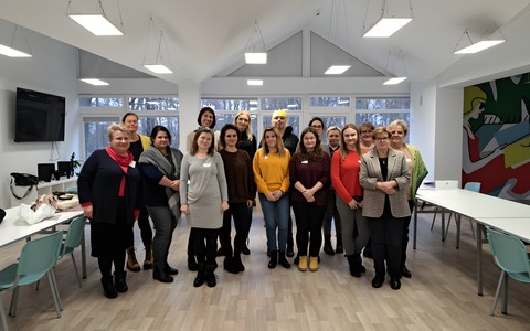 Wspólne zdjęcie uczestniczek warsztatów