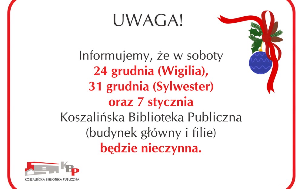 Informacja dla czytelników