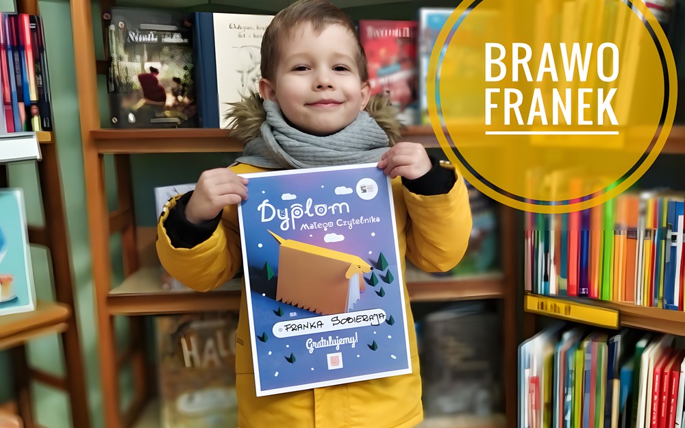 Zdjęcie Franka z dyplomem