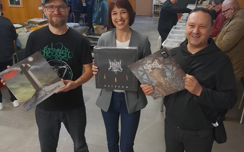 Mariusz Rodziewicz, Katarzyna Bielecka oraz Dyrektor KBP Dariusz Pawlikowski