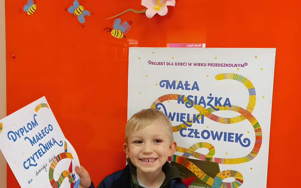 Dyplom dla czytelnika Antoniego, za ukończenie projektu!!!