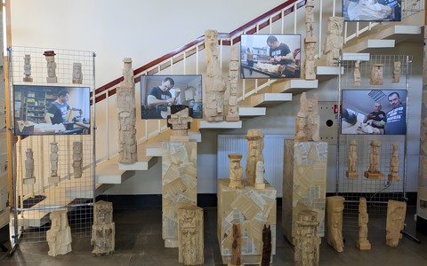 Fragment wystawy Jacka Ciechanowicza