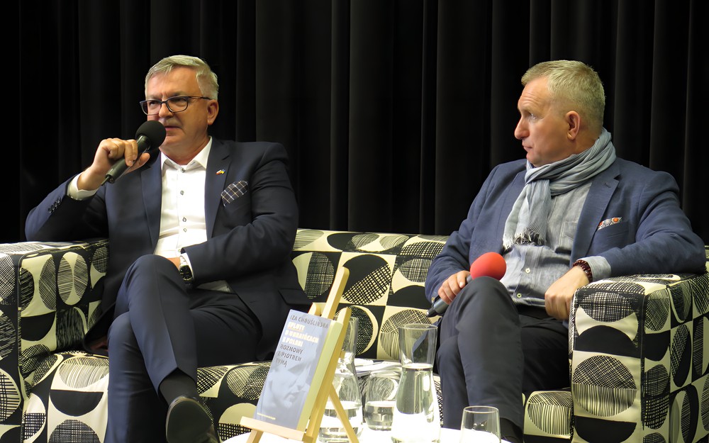 Prof. Roman Drozd i Piotr Tyma.