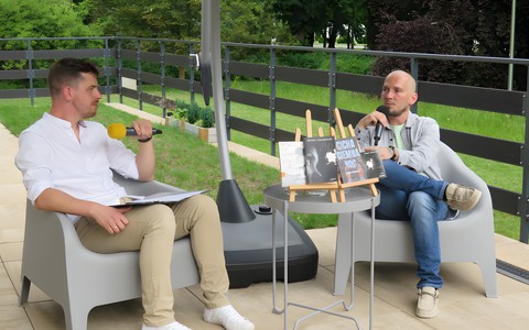 Michał Jan Chmielewski podczas rozmowy z Maciejem Zychowiczem