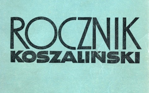 Okładka pierwszego numeru Rocznika Koszalińskiego
