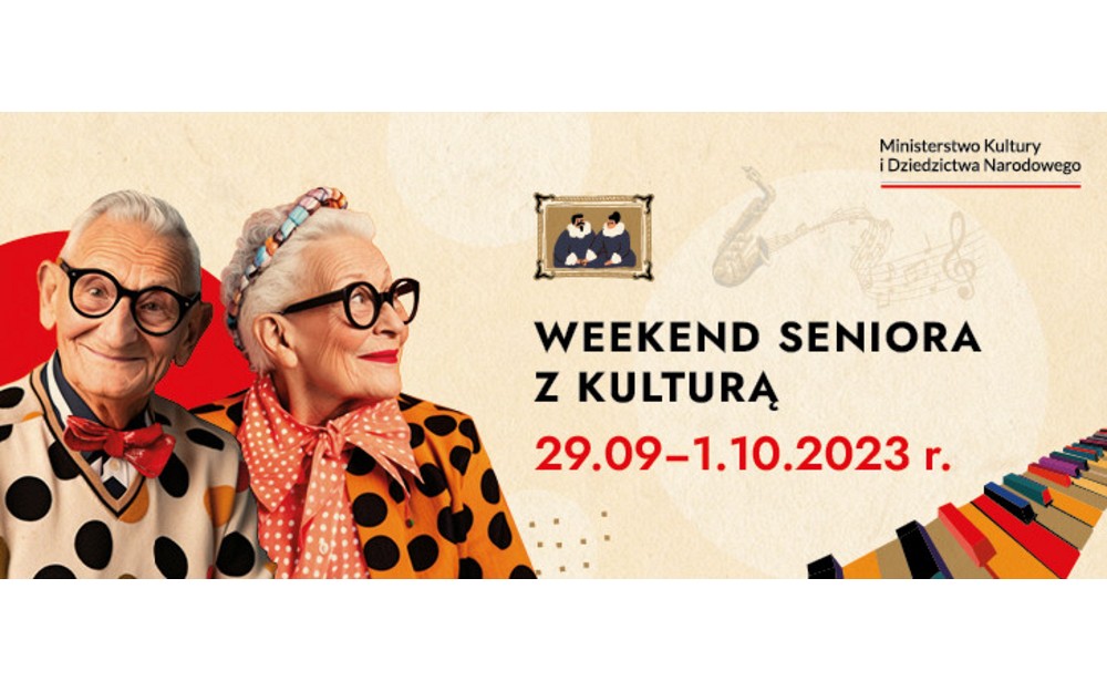 Grafika promująca Weekend Seniora z Kulturą
