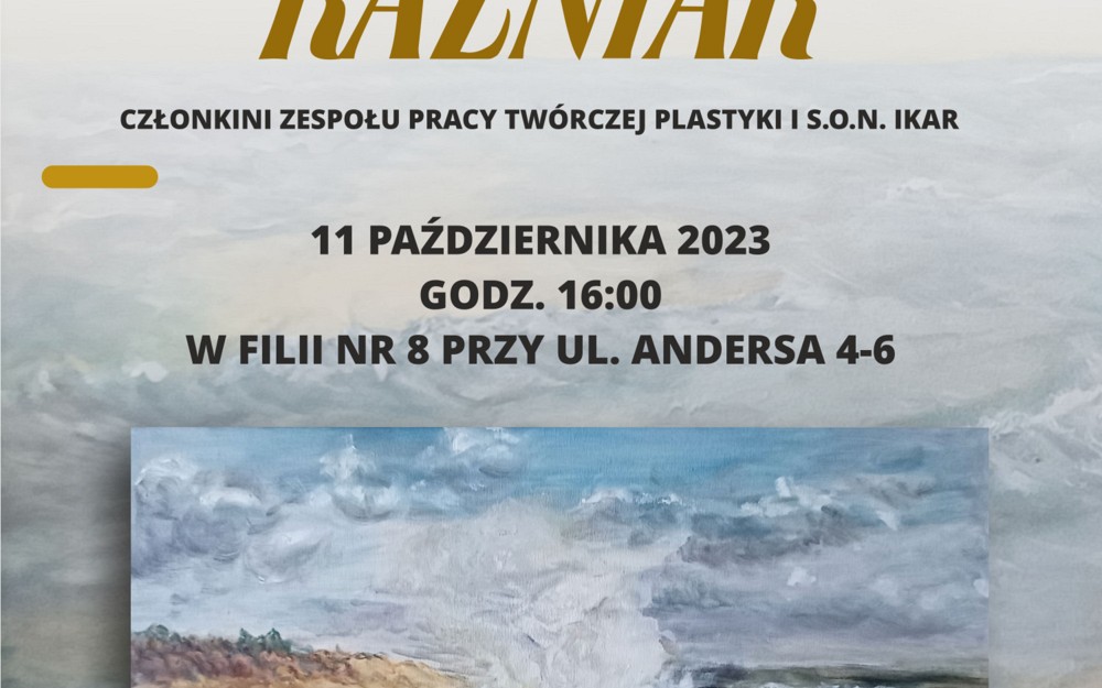na zdjęciu plakat