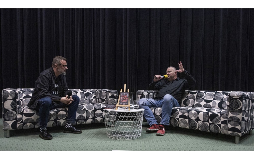 Tomasz Ogonowski i Piotr Pawłowski podczas dyskusji, fot. Radosław Koleśnik