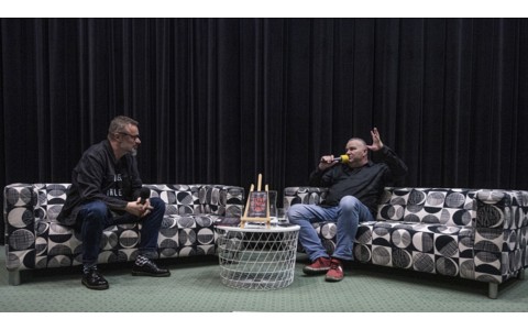 Tomasz Ogonowski i Piotr Pawłowski podczas dyskusji, fot. Radosław Koleśnik