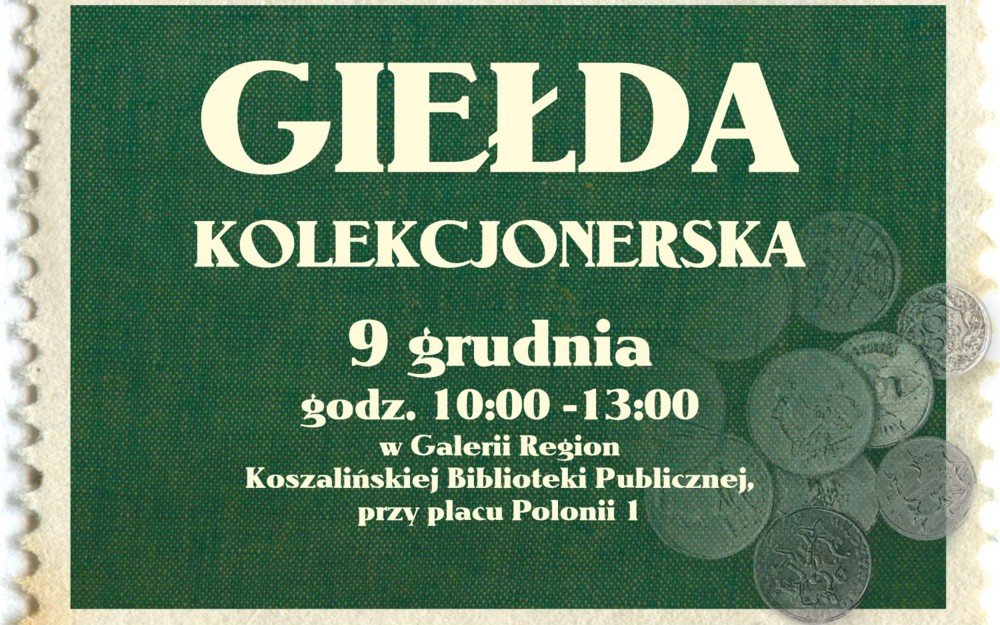 Grafika promująca Giełdę Kolekcjonerską