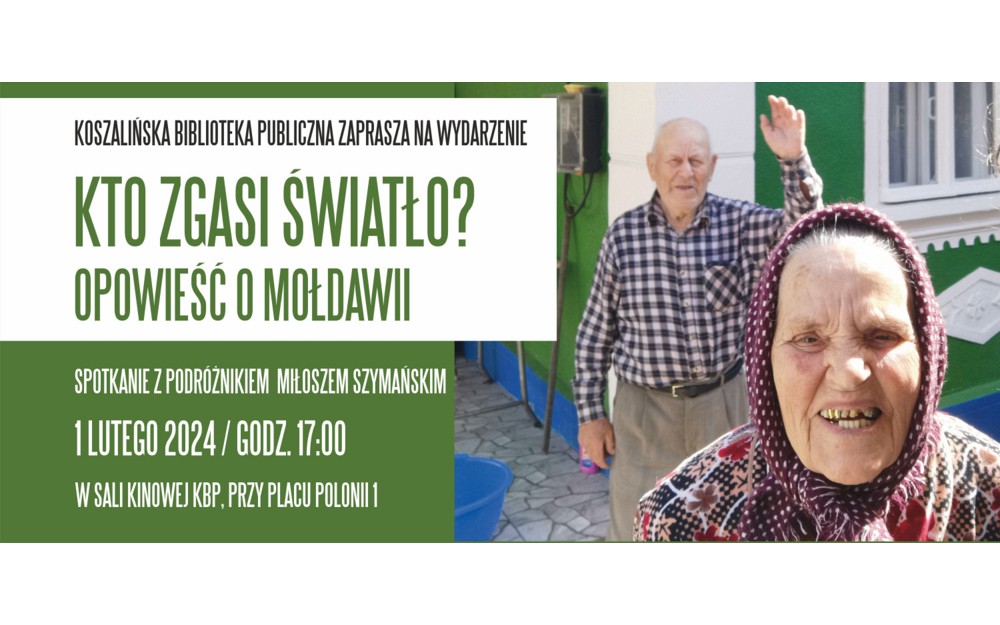 Grafika przedstawia reklamę wydarzenia, jego tytuł i datę spotkania. Tekst umieszczony został na zdjęciu Mołdawian które jest fragmentem okładki promowanej na spotkaniu książki
