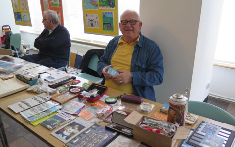 Ekspozycja zbiorów na Giełdzie Kolekcjonerskiej.