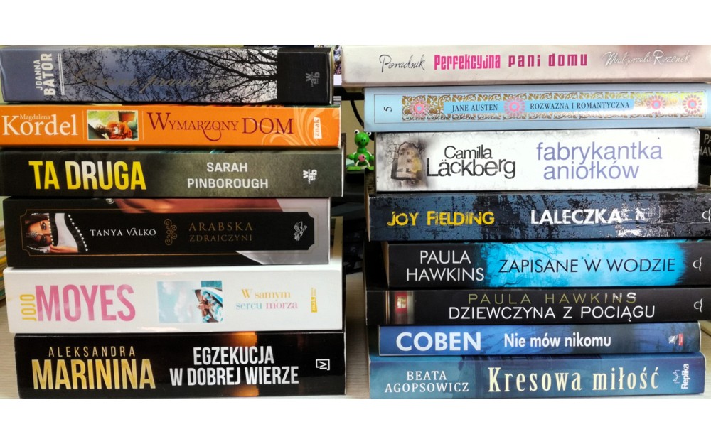 Książki wystawione na bookcrossing