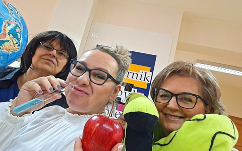 Na zdjęciu Wiola, Gosia i Ewa