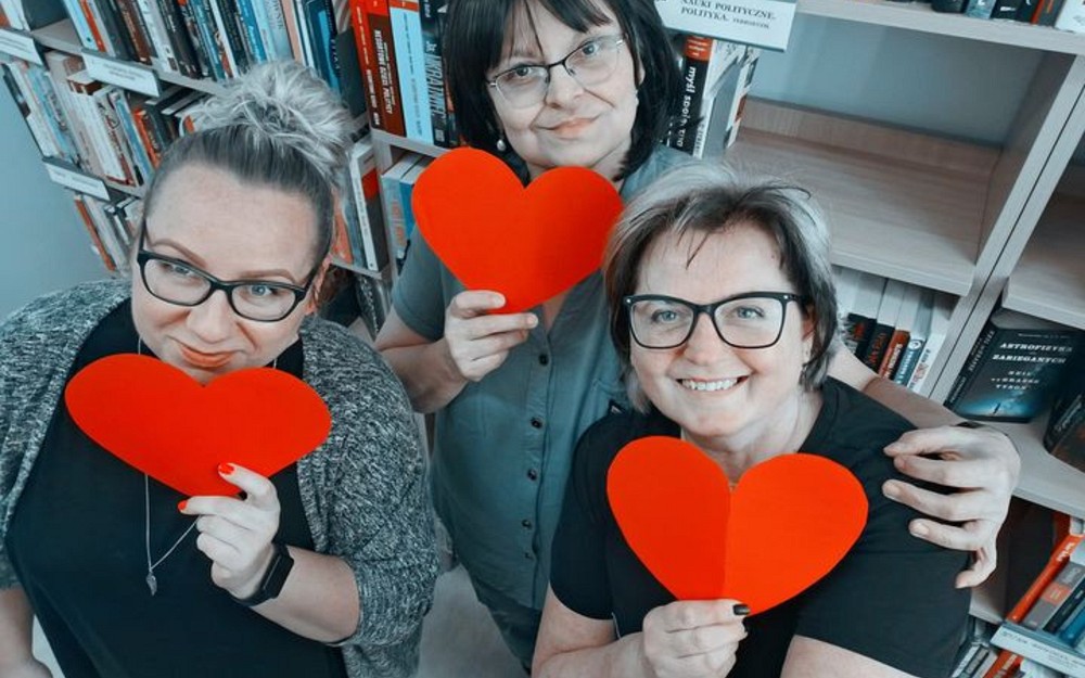 Na zdjęciu Wiola, Gosia i Ewa