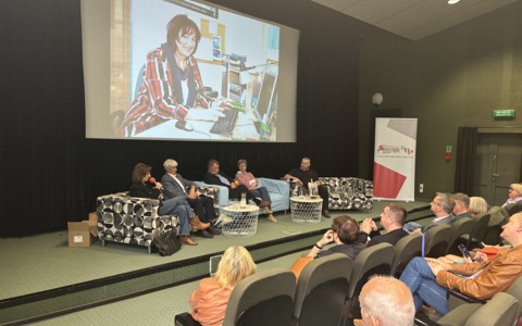 Jolanta Rudnik, Ryszard Zalewski, Anna Rawska, Andrzej Rudnik oraz Piotr Pawłowski na prezentacji książki.