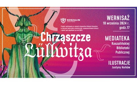 Grafika wernisażu ilustracji Justyny Horków