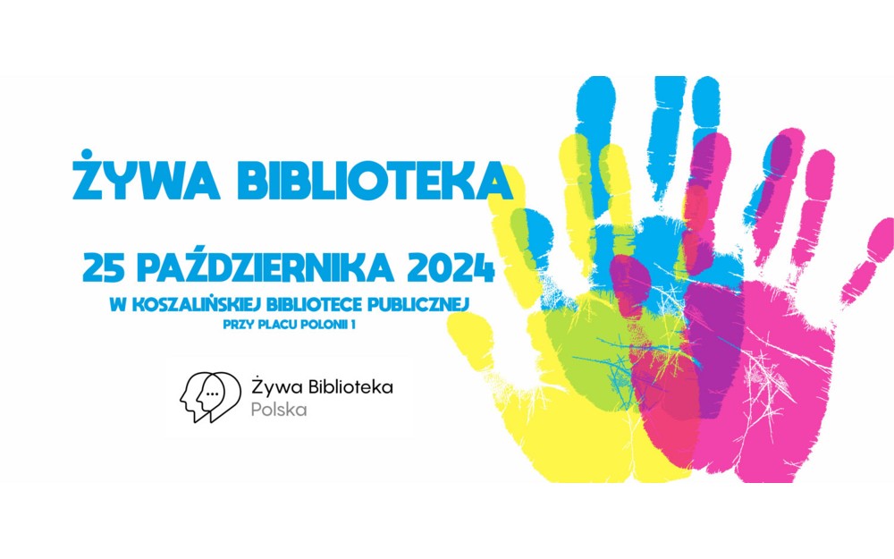 Grafika promująca Żywą Bibliotekę