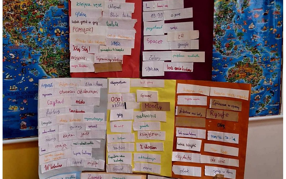 Na zdjęciu feryjny wiersz dadaistyczny